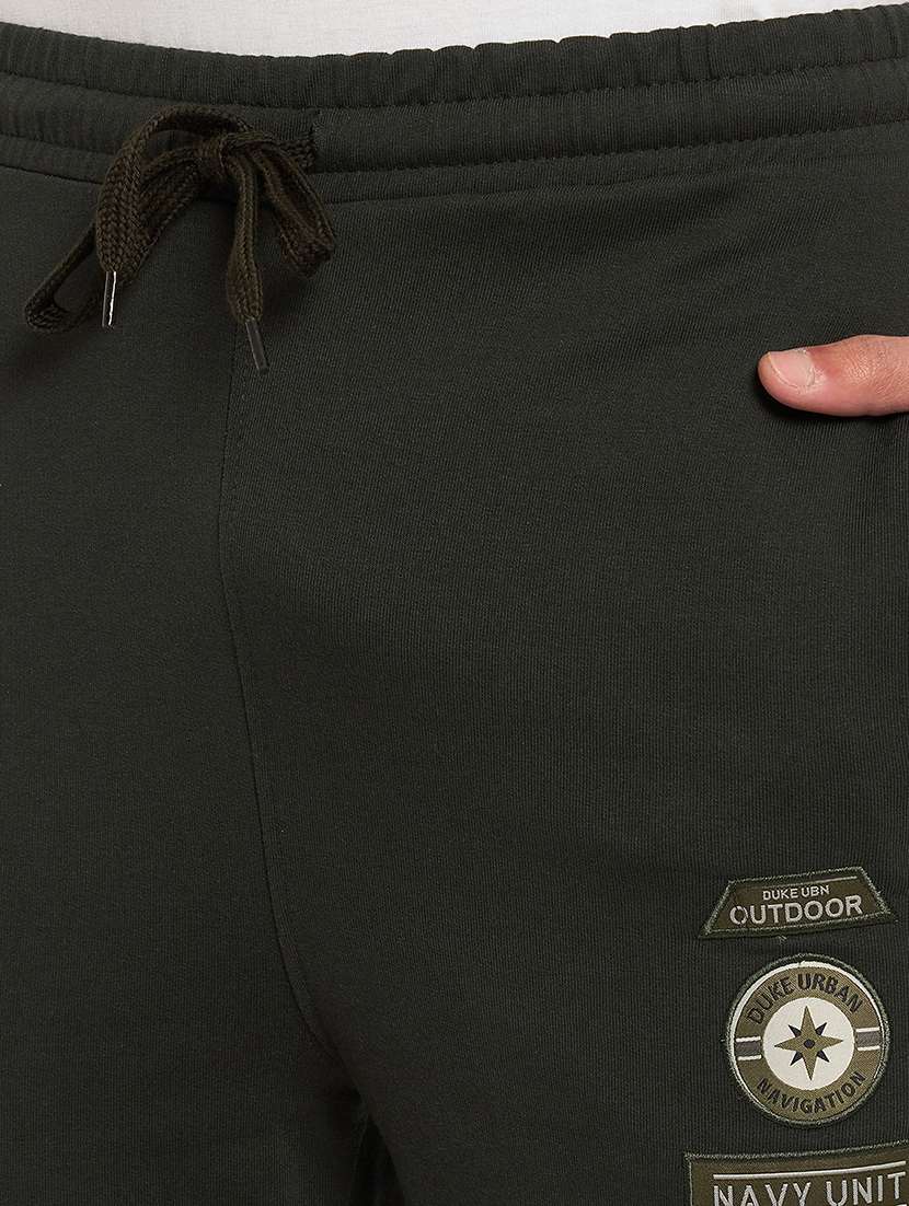 men solid mid rise regular fit track pant - 22264056 -  Standard Image - 4