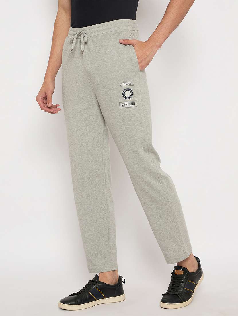 men solid mid rise regular fit track pant - 22264057 -  Standard Image - 1