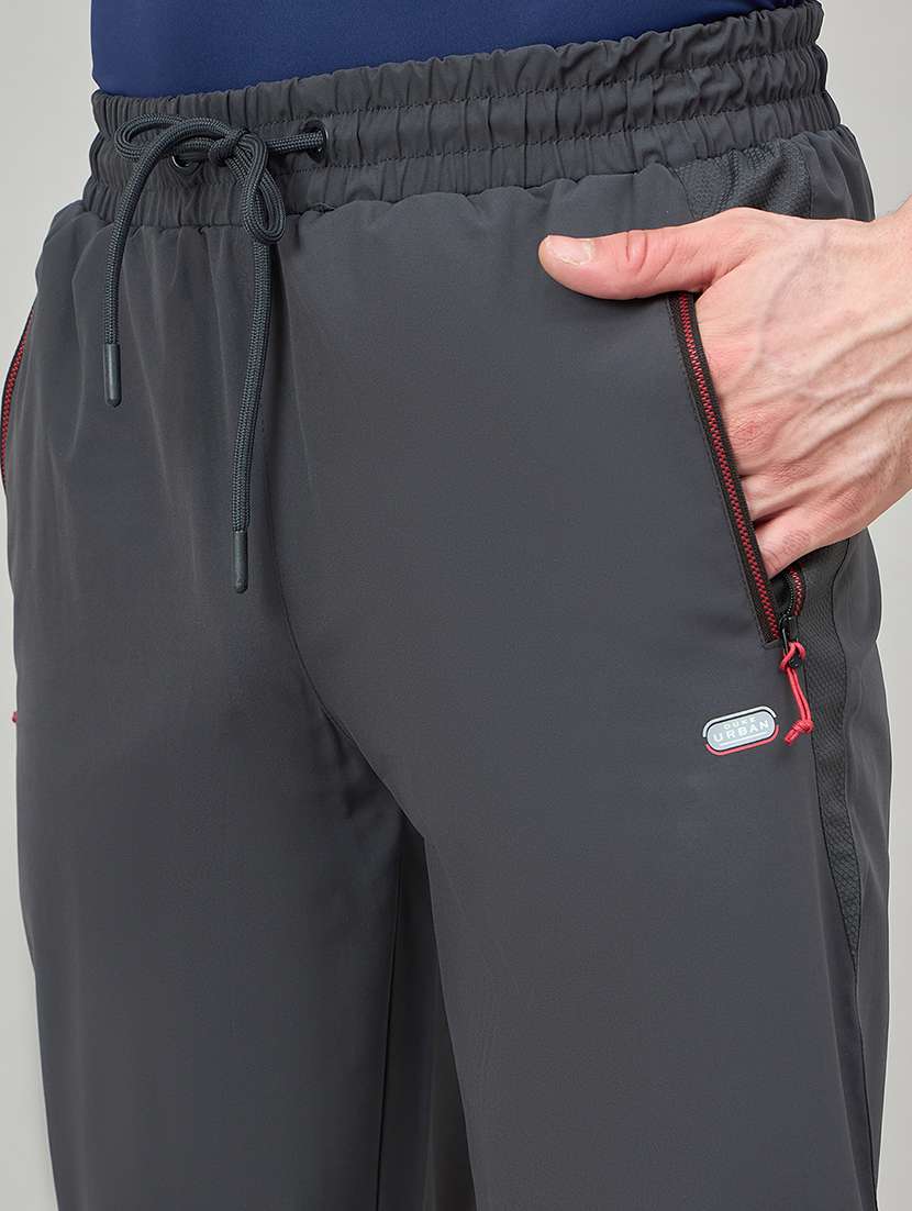 men solid mid rise regular fit track pant - 22264059 -  Standard Image - 4