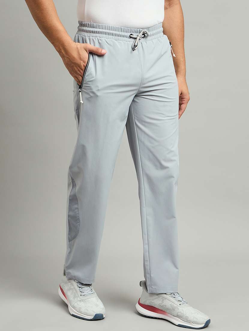 men solid mid rise regular fit track pant - 22264060 -  Standard Image - 1