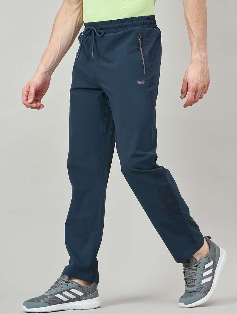 men solid mid rise regular fit track pant - 22264061 -  Standard Image - 1