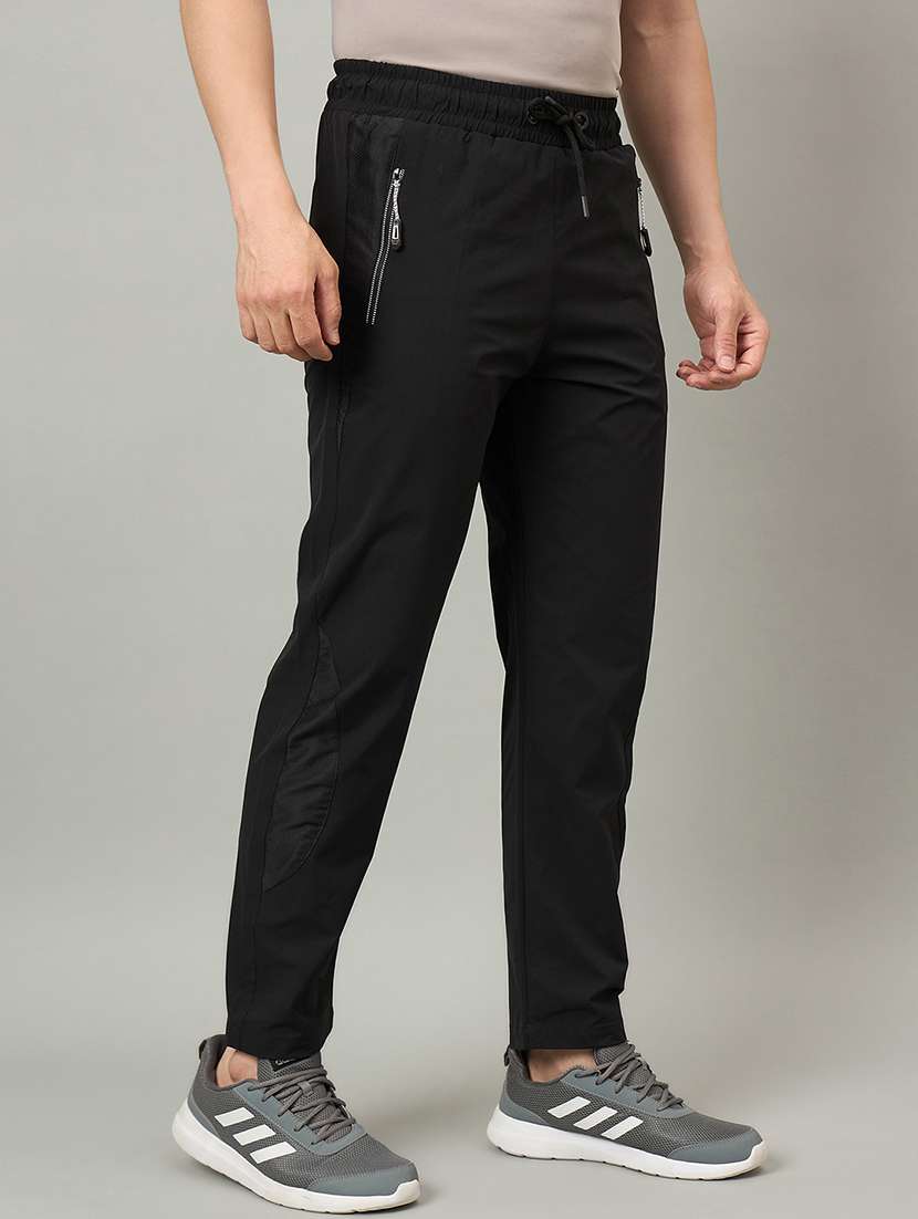 men solid mid rise regular fit track pant - 22264062 -  Standard Image - 1