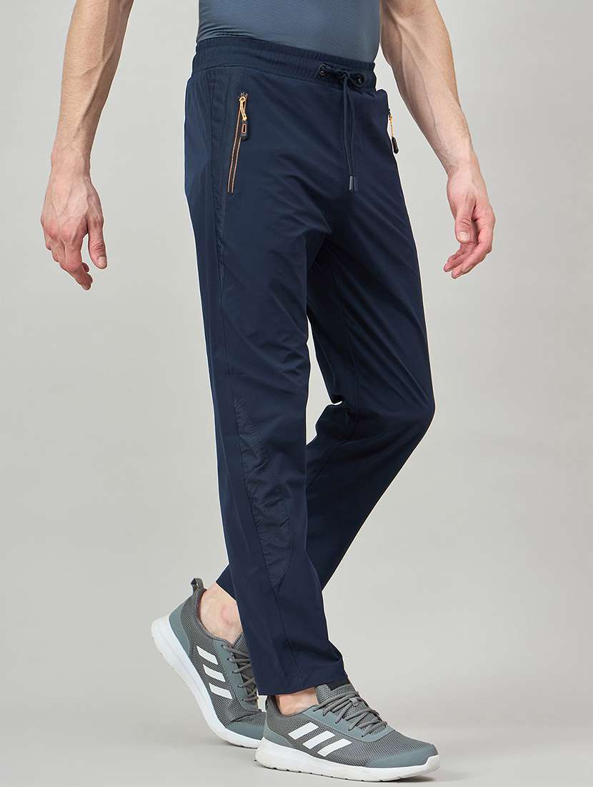 men solid mid rise regular fit track pant - 22264063 -  Standard Image - 1