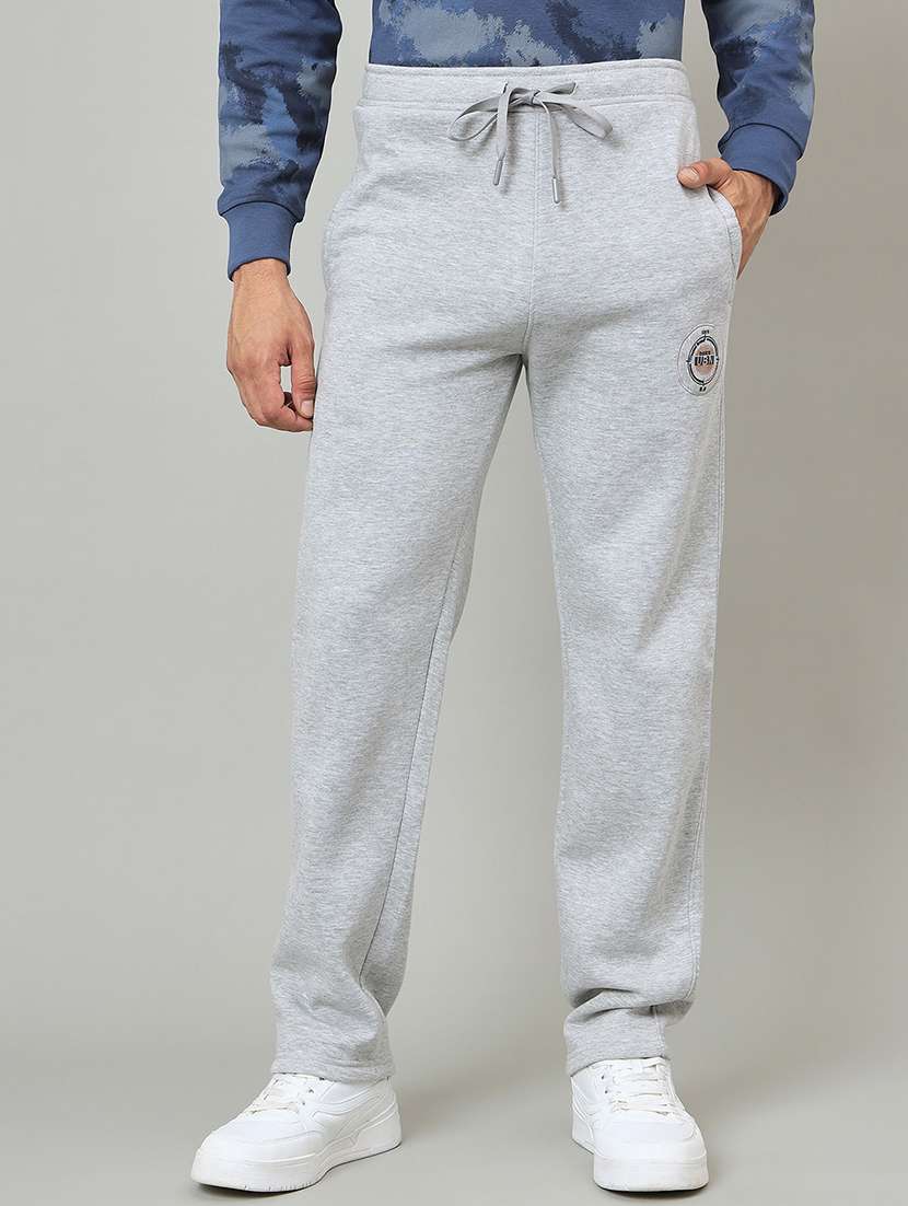 men solid mid rise regular fit track pant - 22264064 -  Standard Image - 1