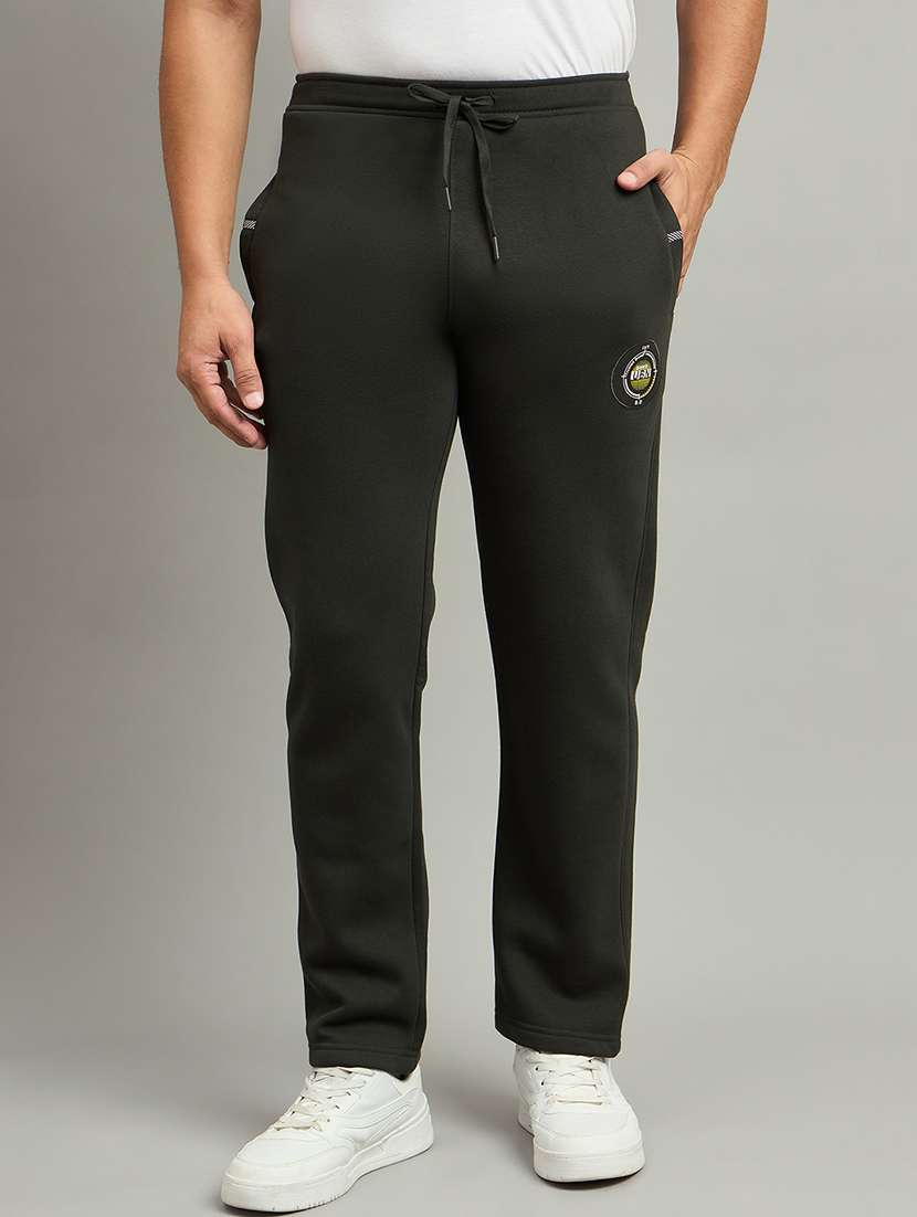 men solid mid rise regular fit track pant - 22264065 -  Standard Image - 1