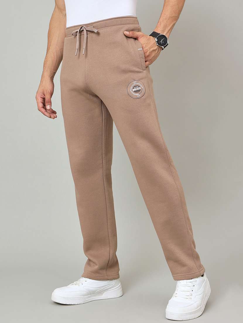 men solid mid rise regular fit track pant - 22264066 -  Standard Image - 1