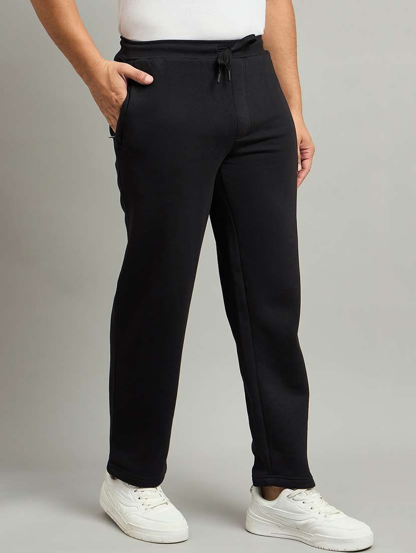 men solid mid rise regular fit track pant - 22264068 -  Standard Image - 1