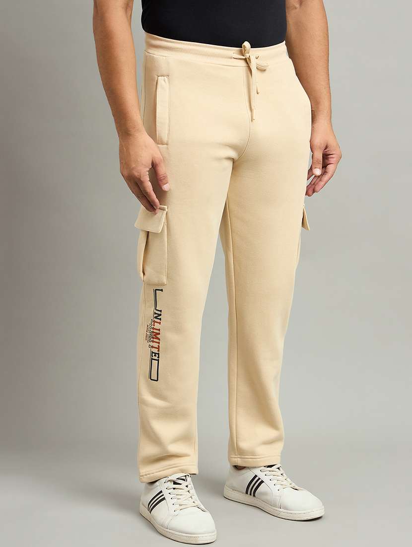 men solid mid rise cargo - 22264075 -  Standard Image - 1