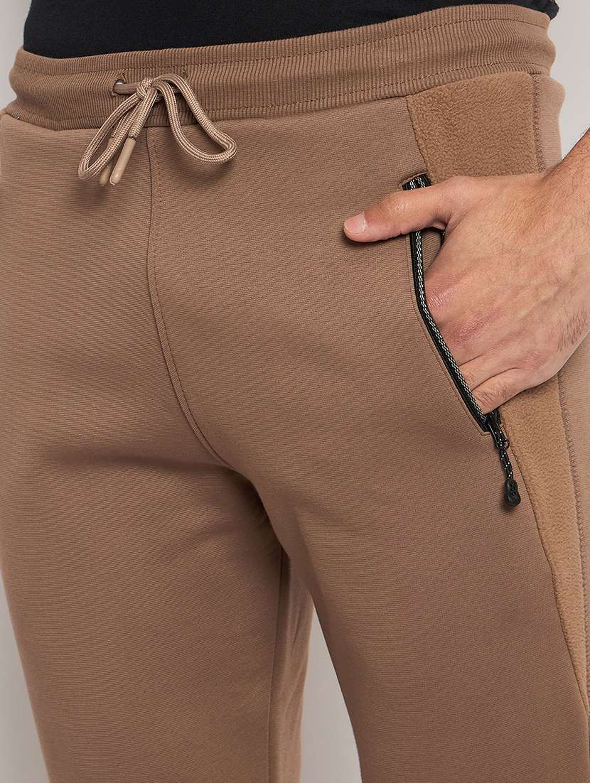 men solid mid rise regular fit track pant - 22264078 -  Standard Image - 4