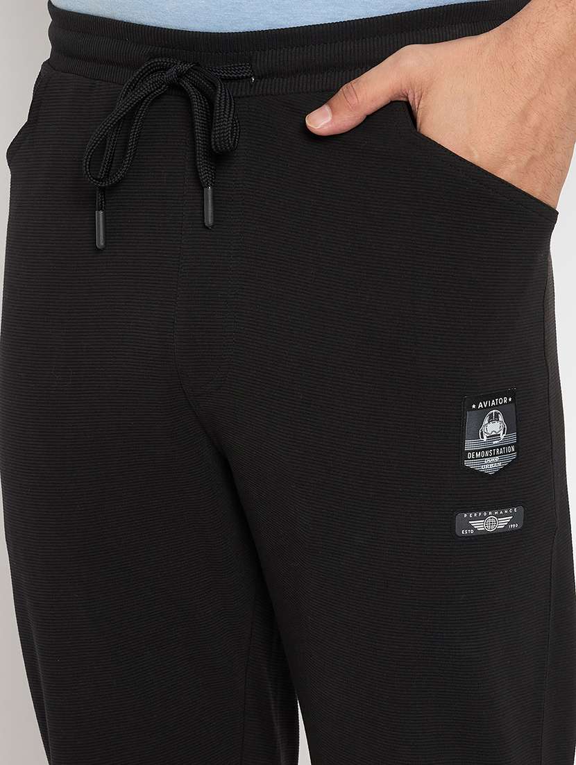 men solid mid rise regular fit track pant - 22264080 -  Standard Image - 4