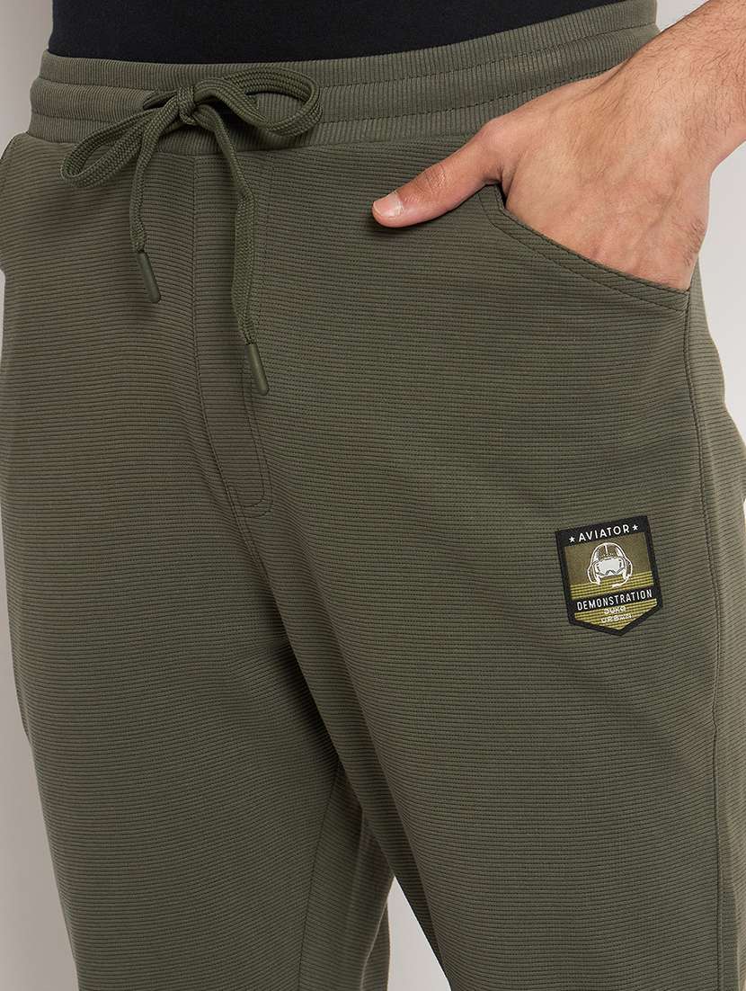 men solid mid rise regular fit track pant - 22264081 -  Standard Image - 4