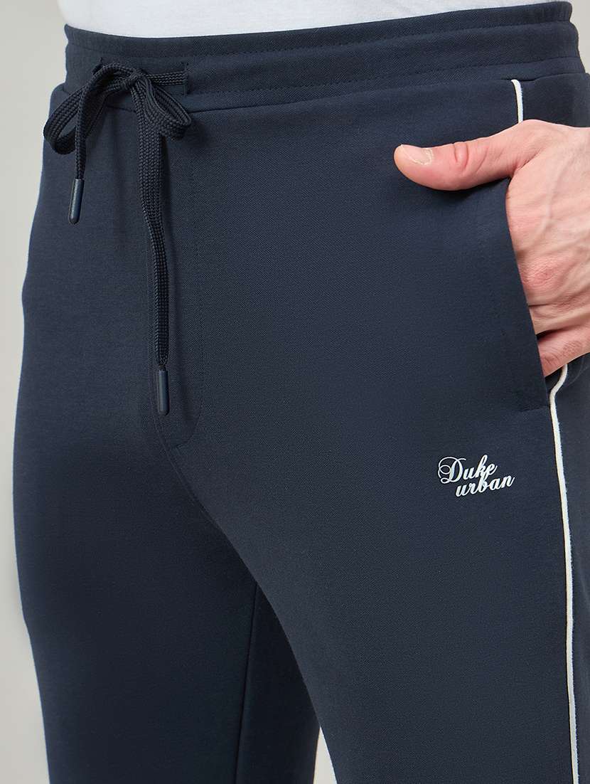 men solid mid rise slim fit track pant - 22264083 -  Standard Image - 4