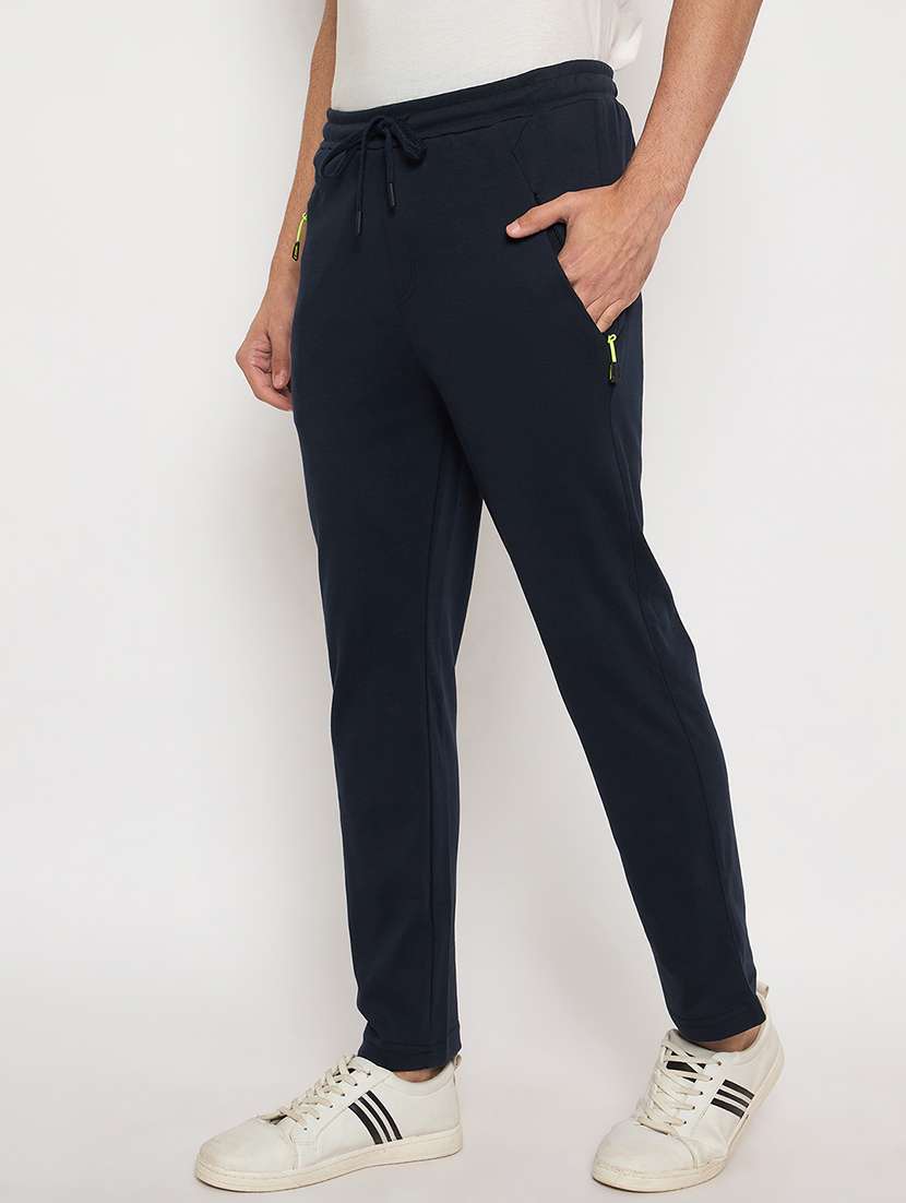 men solid mid rise regular fit track pant - 22264086 -  Standard Image - 1