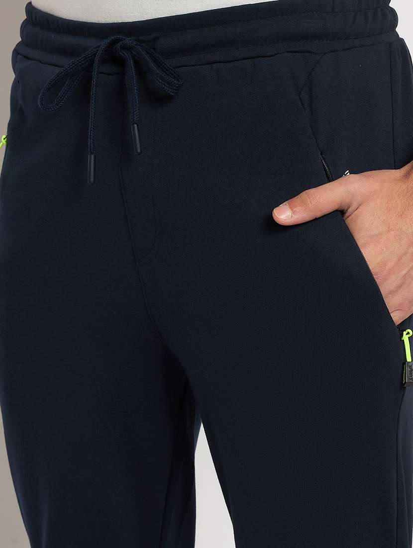 men solid mid rise regular fit track pant - 22264086 -  Standard Image - 4