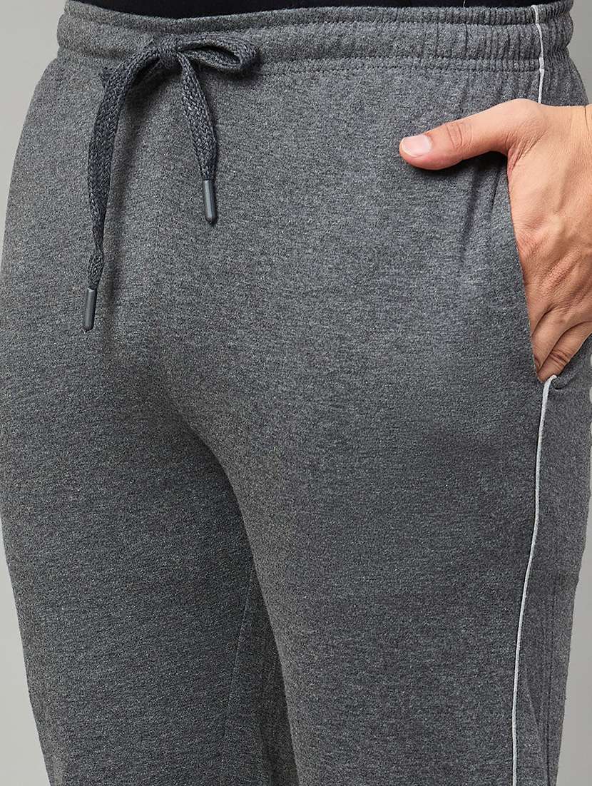 men solid mid rise regular fit track pant - 22264089 -  Standard Image - 4