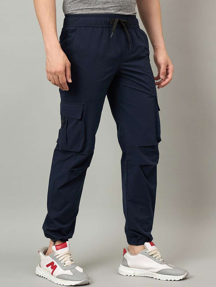 men solid mid rise cargo jogger - 22264091 -  Standard Image - 1