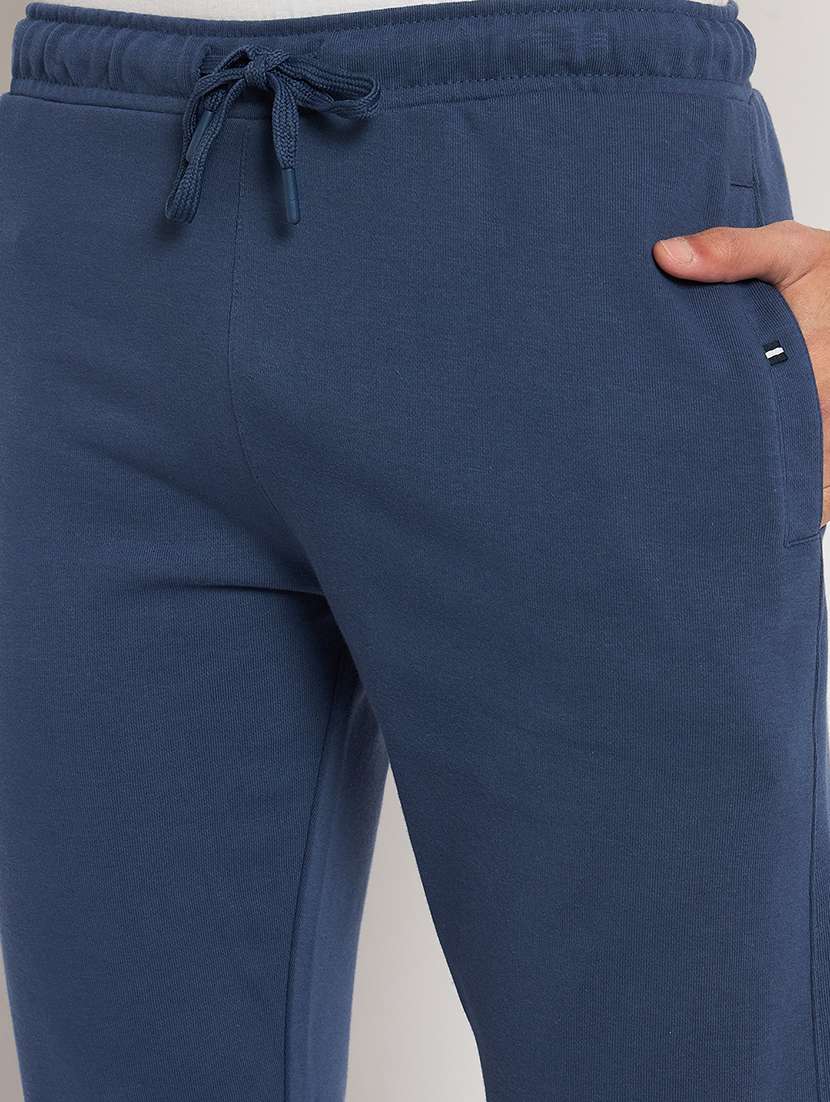 men solid mid rise regular fit track pant - 22264093 -  Standard Image - 4