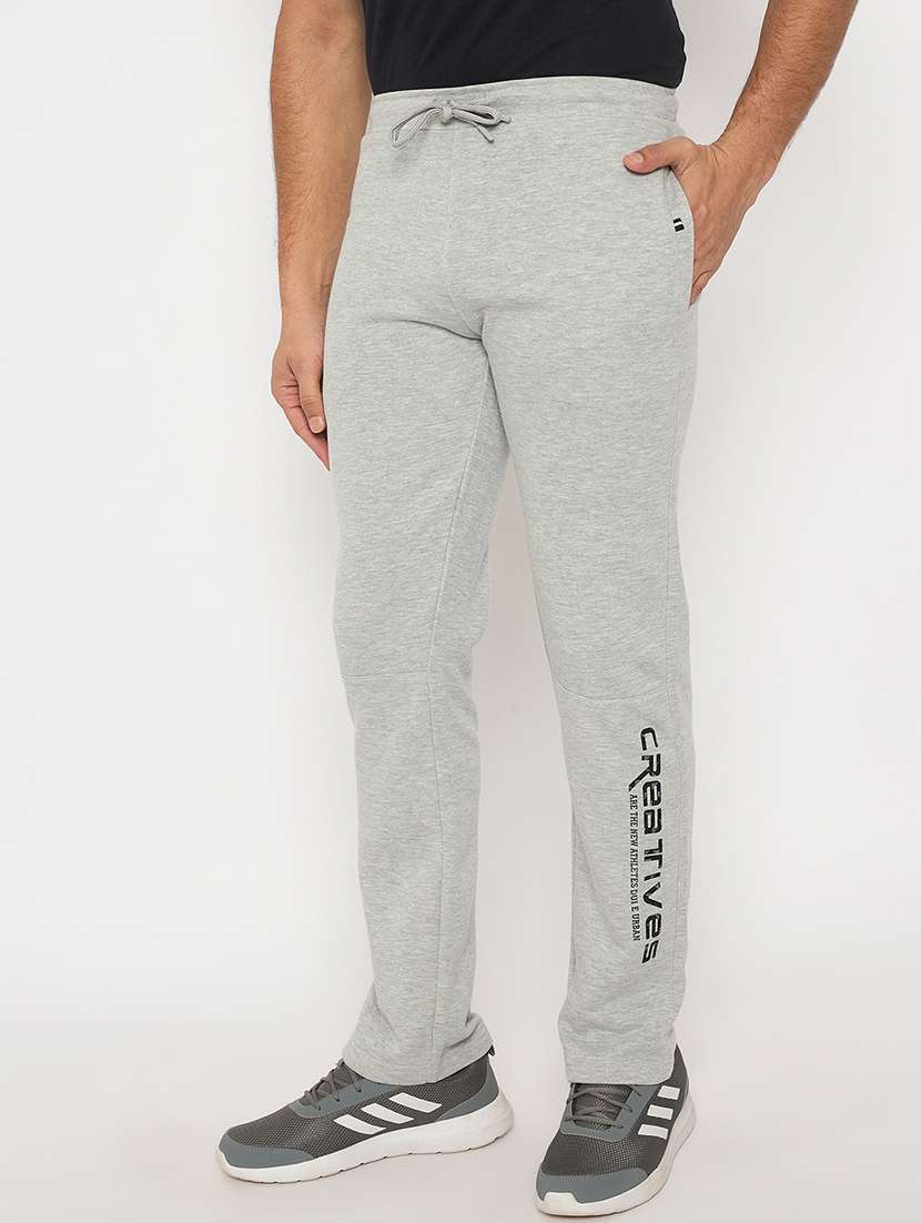 men solid mid rise regular fit track pant - 22264094 -  Standard Image - 1