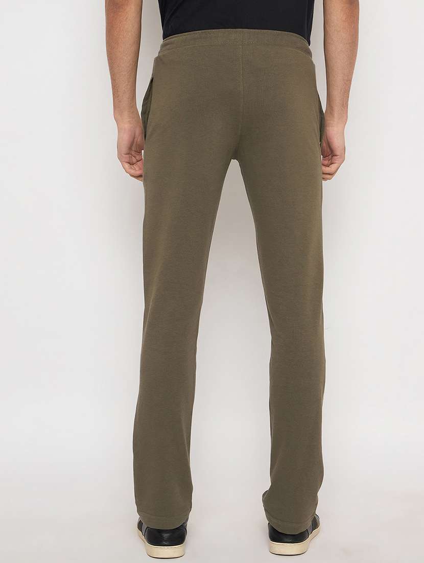 men solid mid rise regular fit track pant - 22264095 -  Standard Image - 1