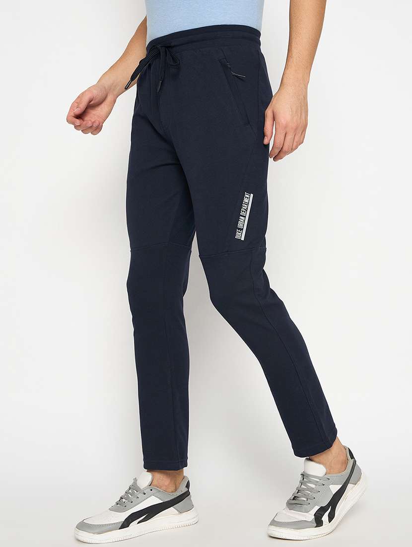 men solid mid rise regular fit track pant - 22264100 -  Standard Image - 1