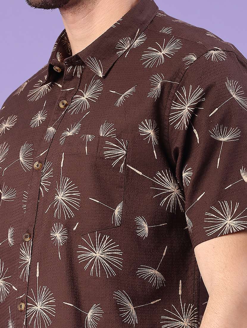 men brown cotton casual shirt - 22264158 -  Standard Image - 1