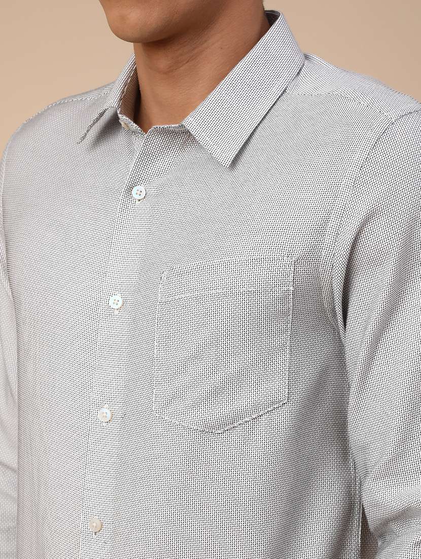 men printed long sleeves formal shirt - 22264209 -  Standard Image - 1