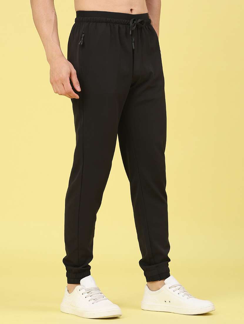 men solid mid rise regular fit jogger - 22264211 -  Standard Image - 1