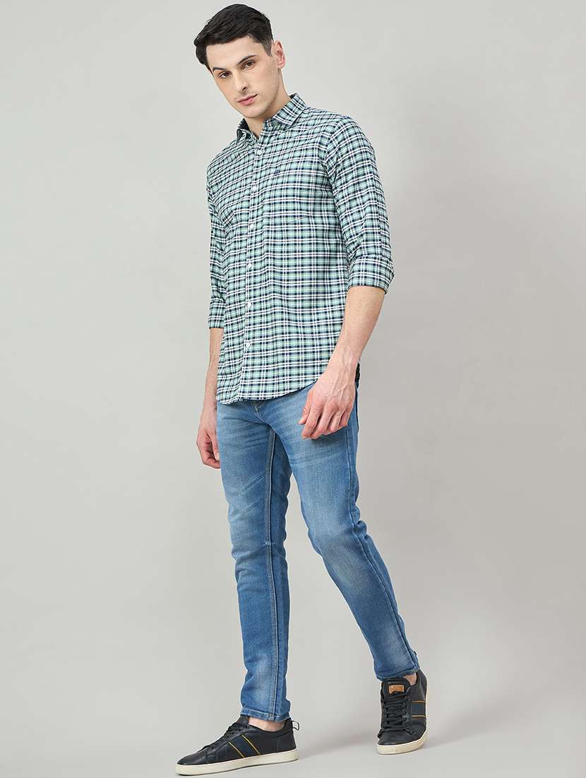 men checkered long sleeve regualr fit casual shirt - 22264259 -  Standard Image - 4