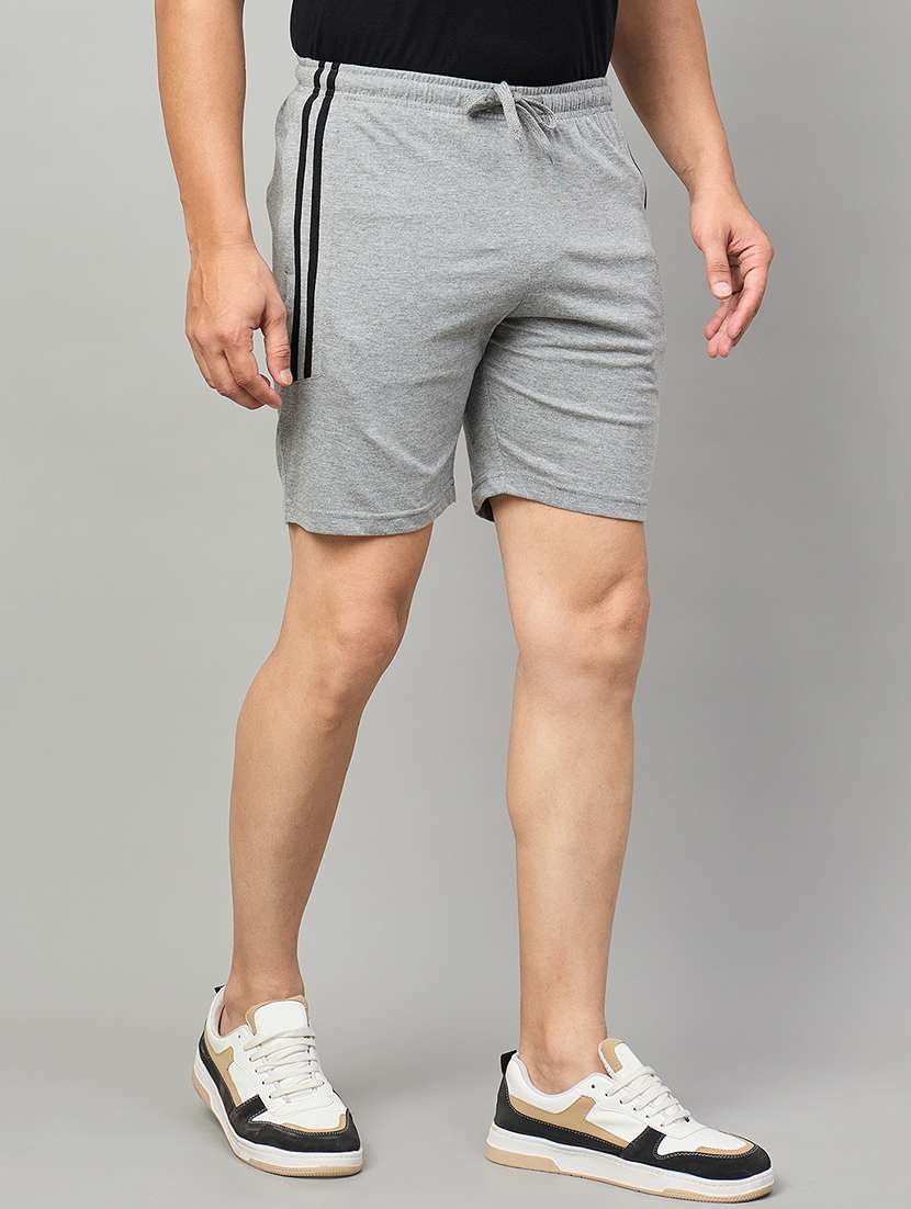 men side taped mid rise regular fit shorts - 22264277 -  Standard Image - 1