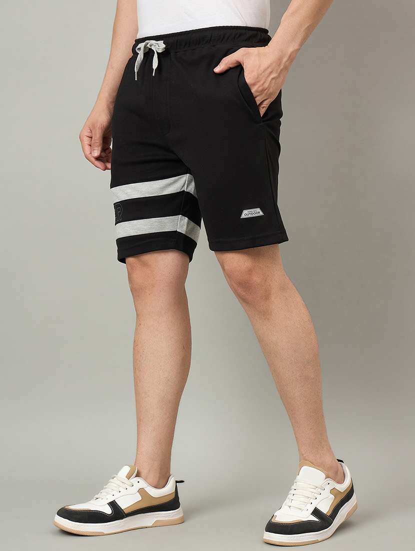 men striped mid rise regular fit shorts - 22264278 -  Standard Image - 1