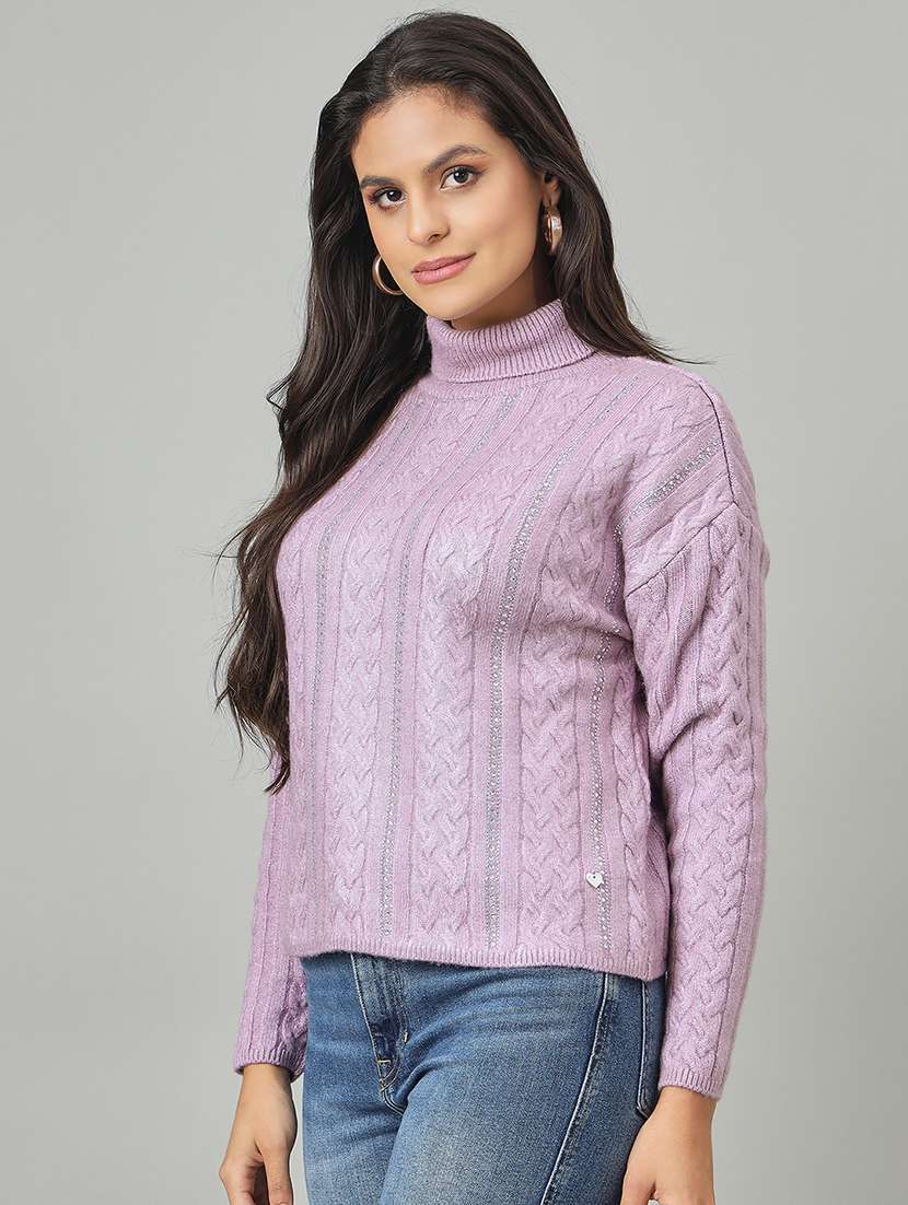 women self designed long sleeve pullovertu - 22264329 -  Standard Image - 1