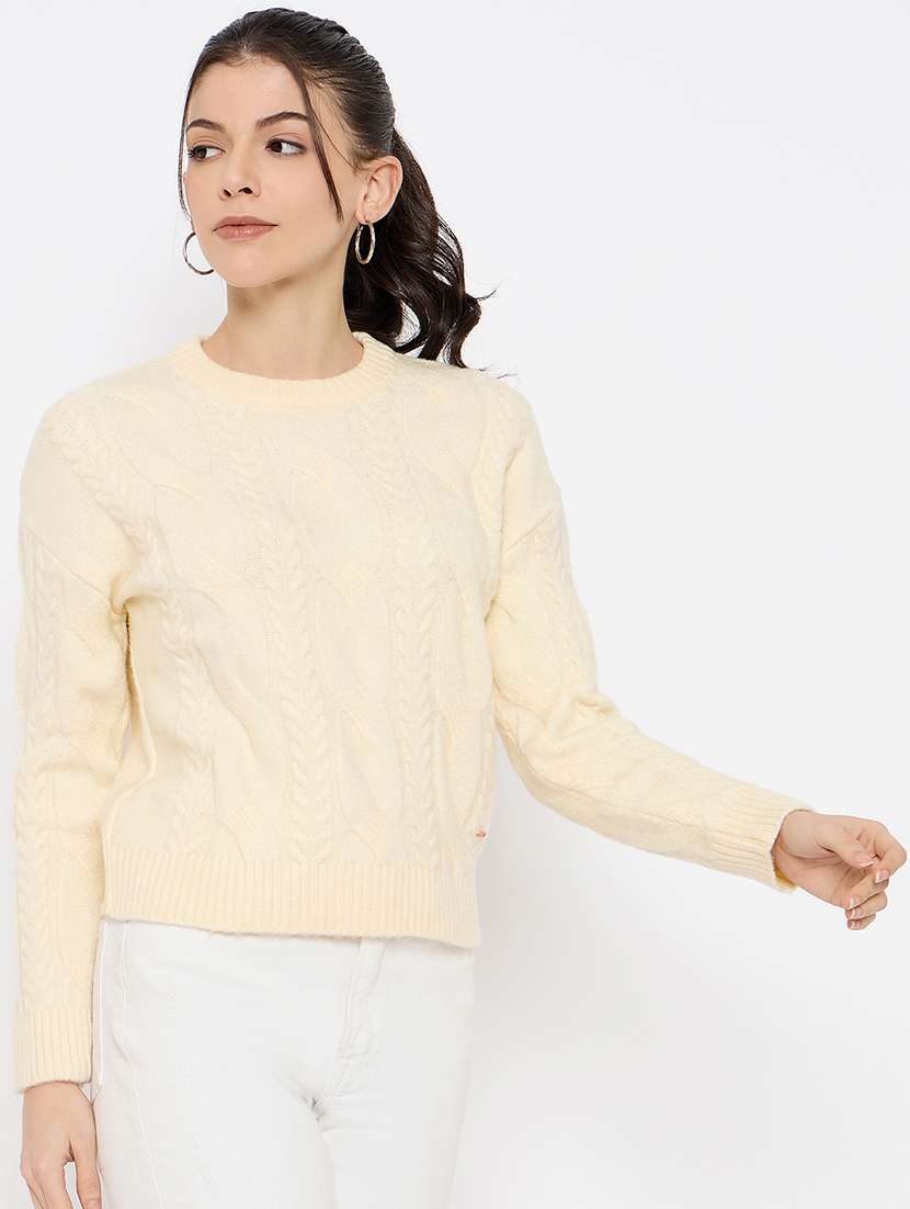 women self designed long sleeve pullover - 22264381 -  Standard Image - 1