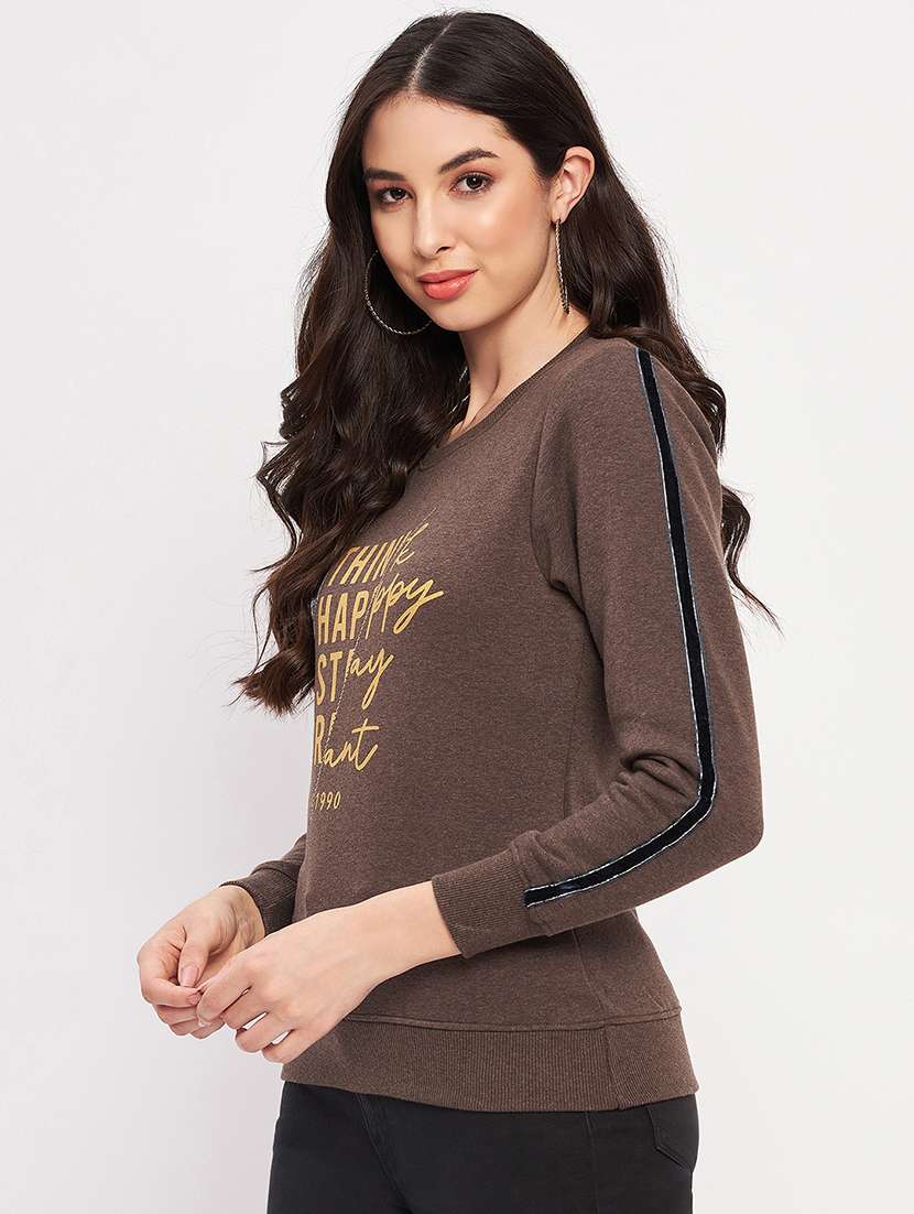 women printed long sleeve sweatshirt - 22264422 -  Standard Image - 1