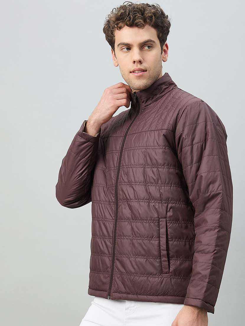 men solid long sleeve reversible puffer jacket - 22264431 -  Standard Image - 1