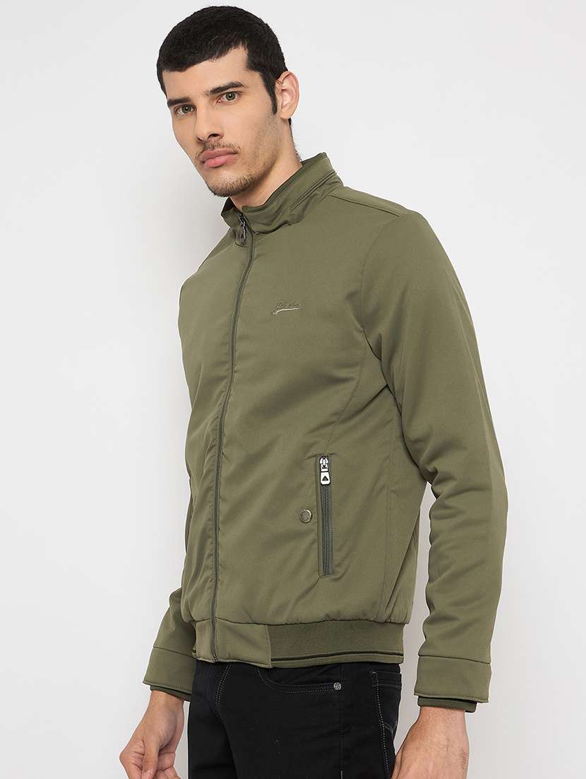 men solid long sleeve puffer jacket - 22264443 -  Standard Image - 1