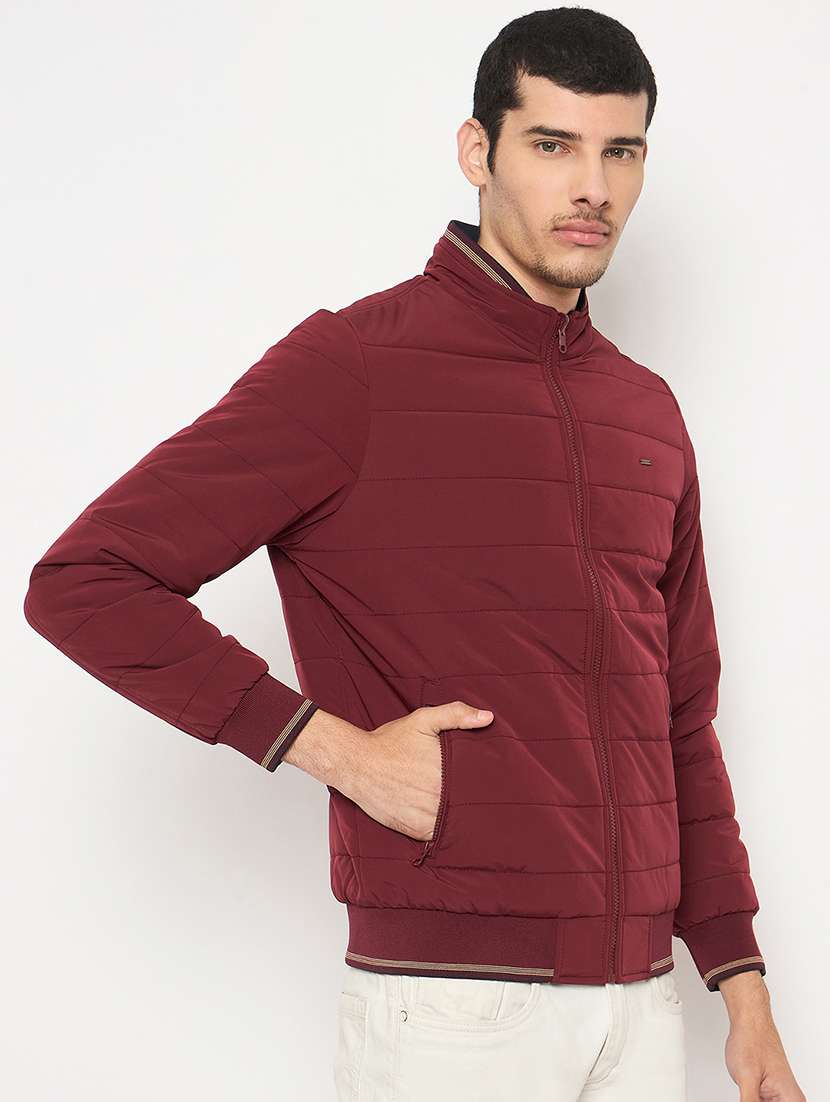 men solid long sleeve reversible puffer jacket - 22264448 -  Standard Image - 1