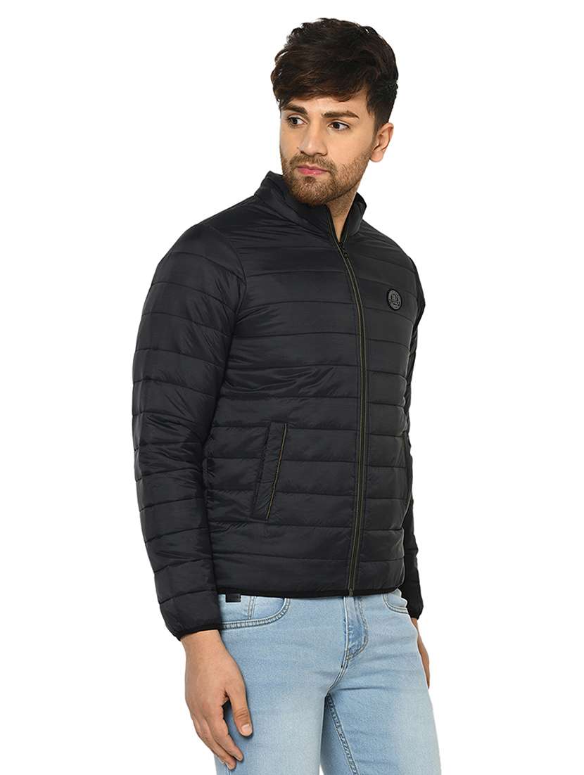 men solid long sleeve puffer jacket - 22264453 -  Standard Image - 1