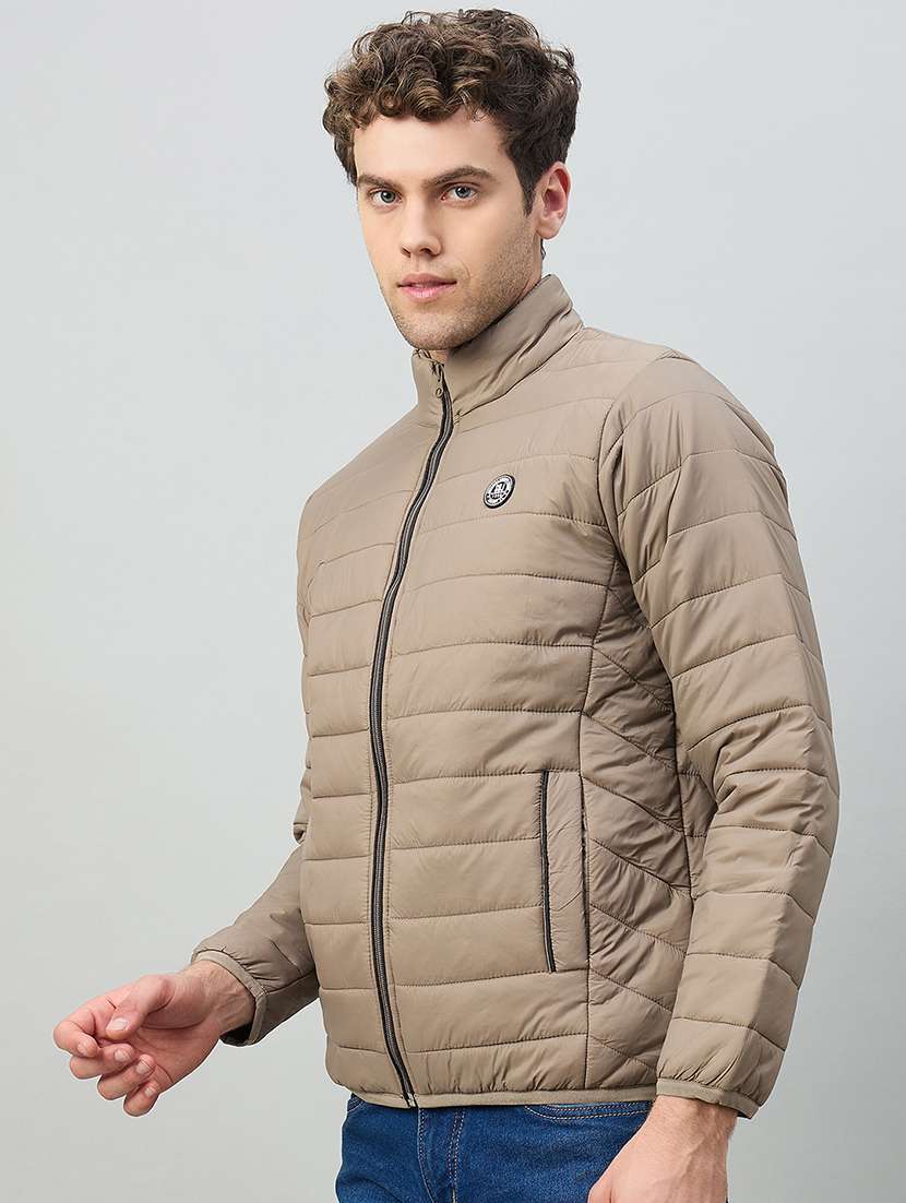 men solid long sleeve puffer jacket - 22264457 -  Standard Image - 1