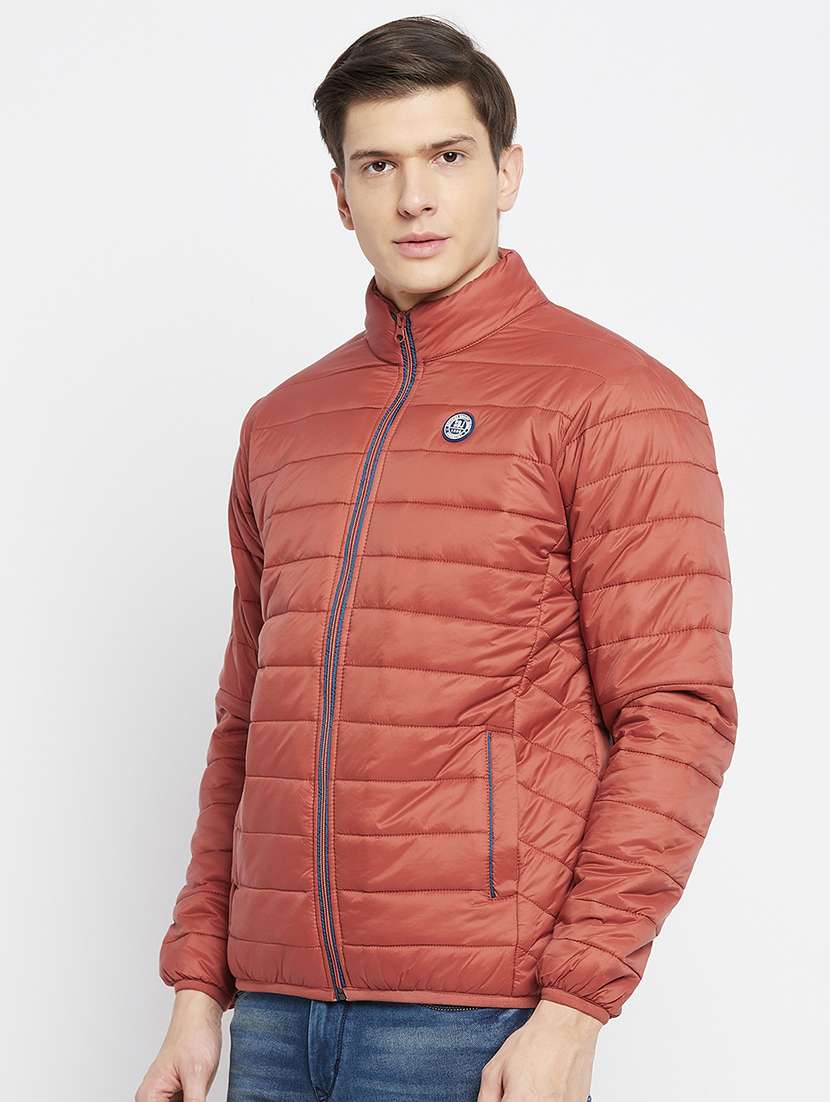 men solid long sleeve puffer jacket - 22264458 -  Standard Image - 1