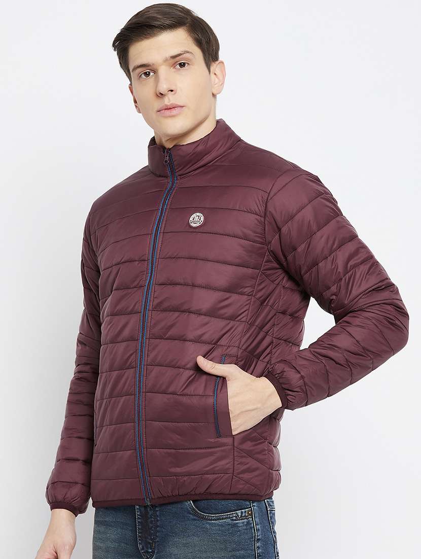 men solid long sleeve puffer jacket - 22264459 -  Standard Image - 1