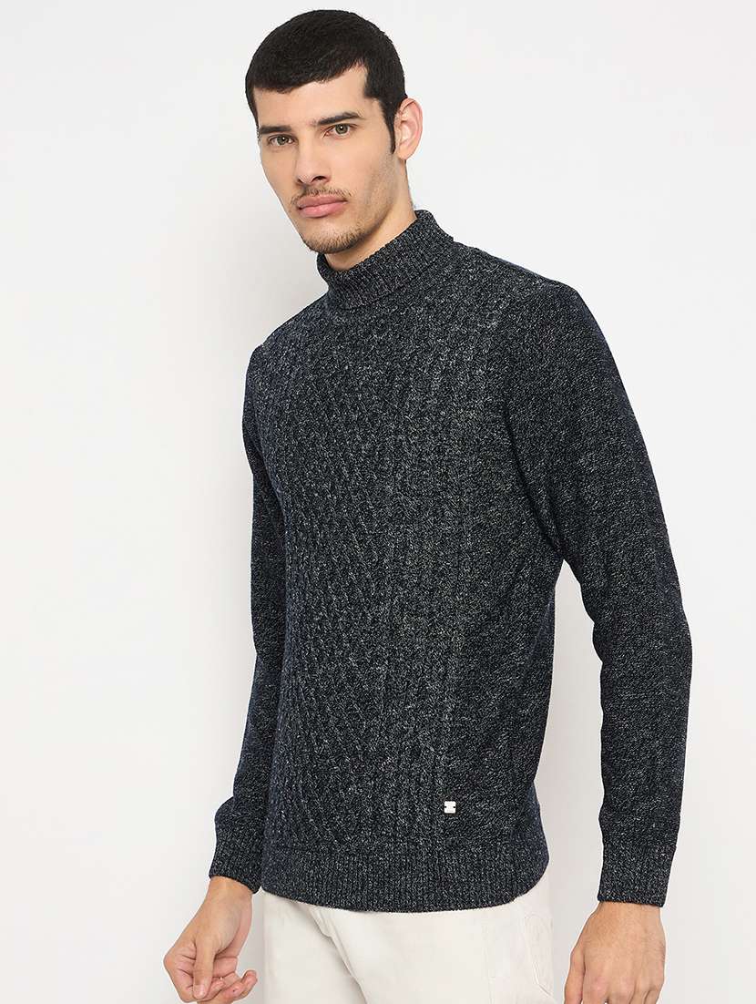 men self designed long sleeve pullover - 22264472 -  Standard Image - 1