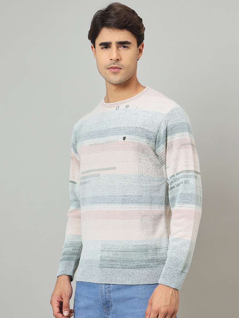 men self designed long sleeve pullover - 22264475 -  Standard Image - 1
