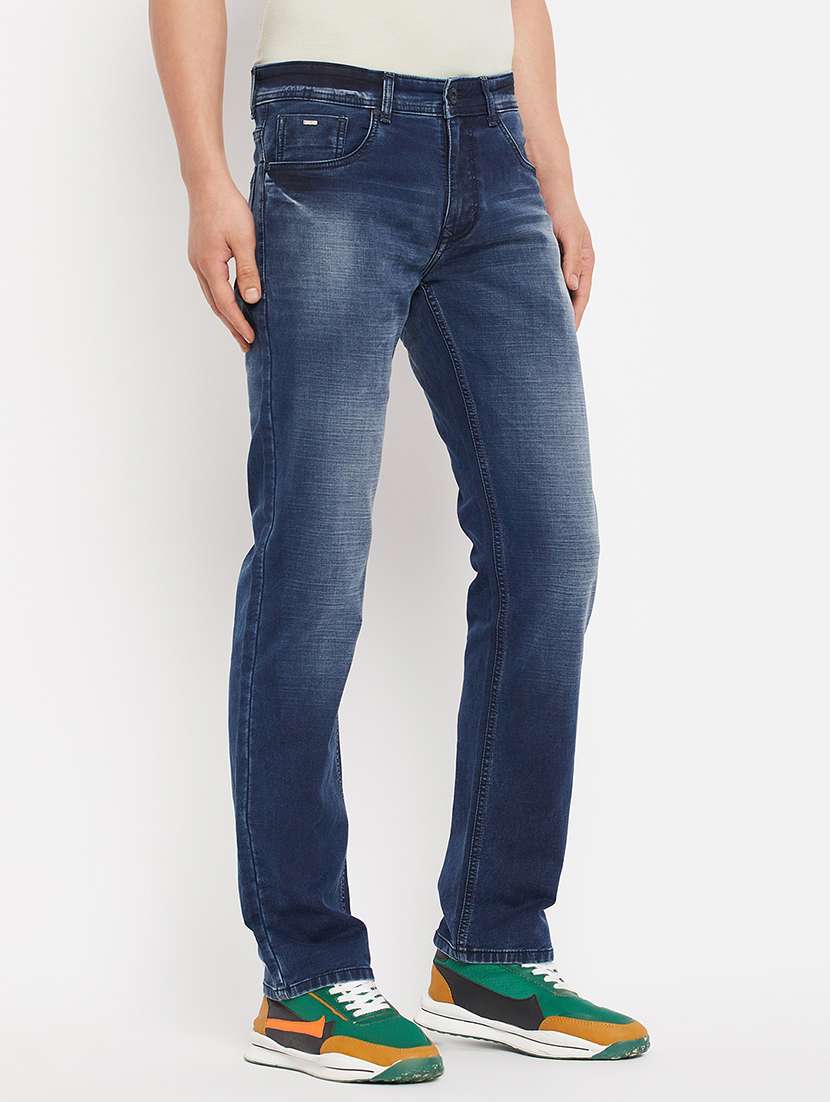 men solid mid rise slim fit jean - 22264476 -  Standard Image - 1