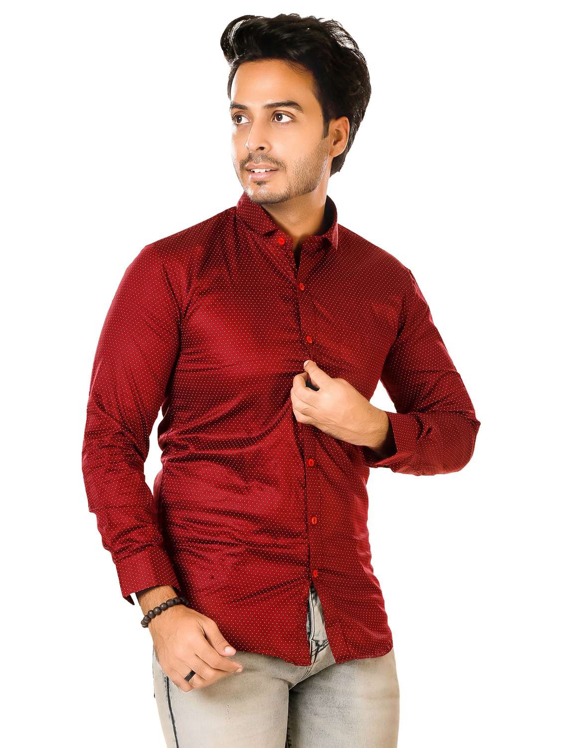 men printed long sleeve regualr fit casual shirt - 22264487 -  Standard Image - 1