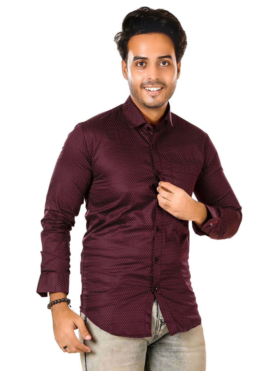 men printed long sleeve regualr fit casual shirt - 22264489 -  Standard Image - 1