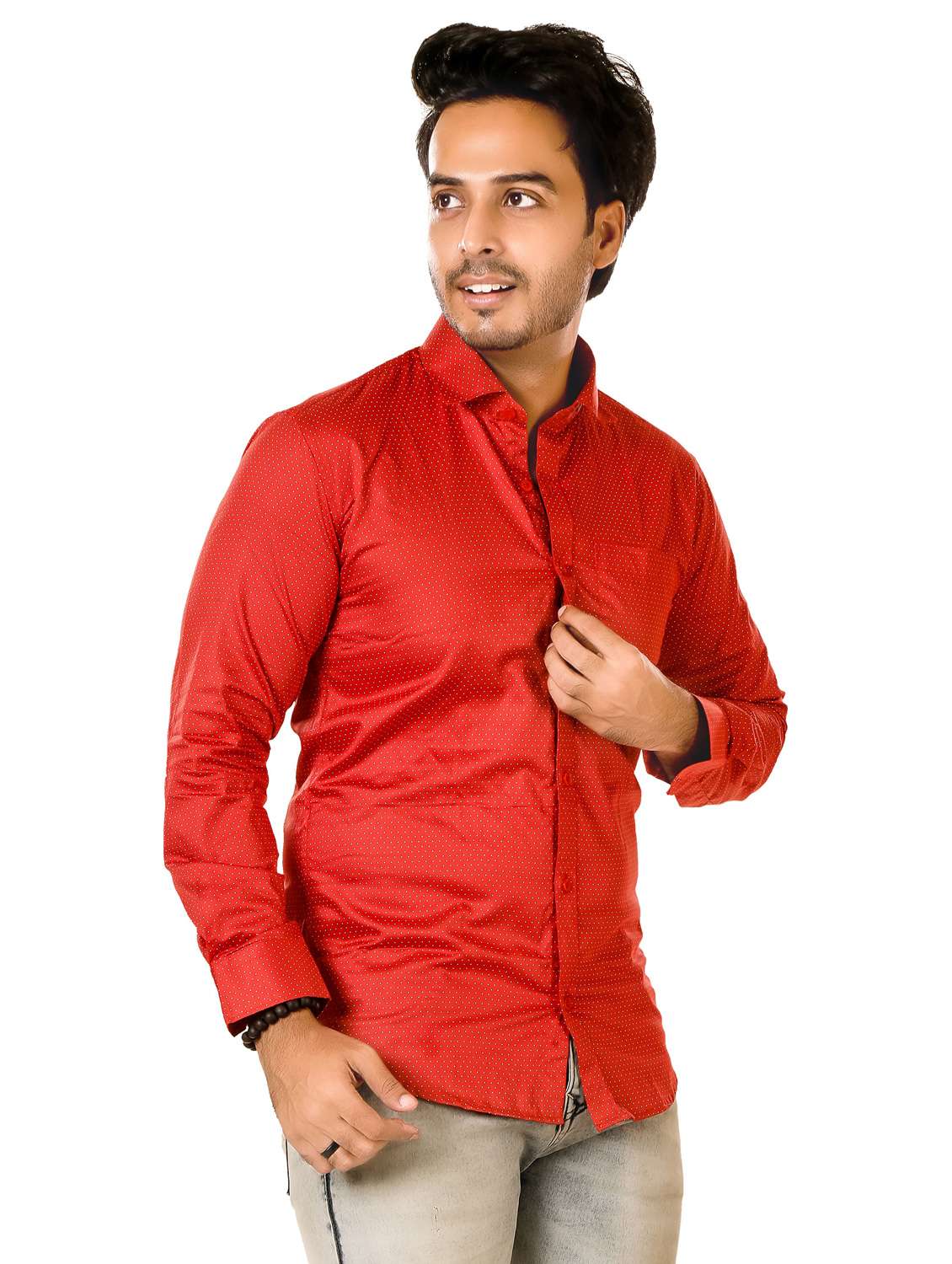 men printed long sleeve regualr fit casual shirt - 22264495 -  Standard Image - 1