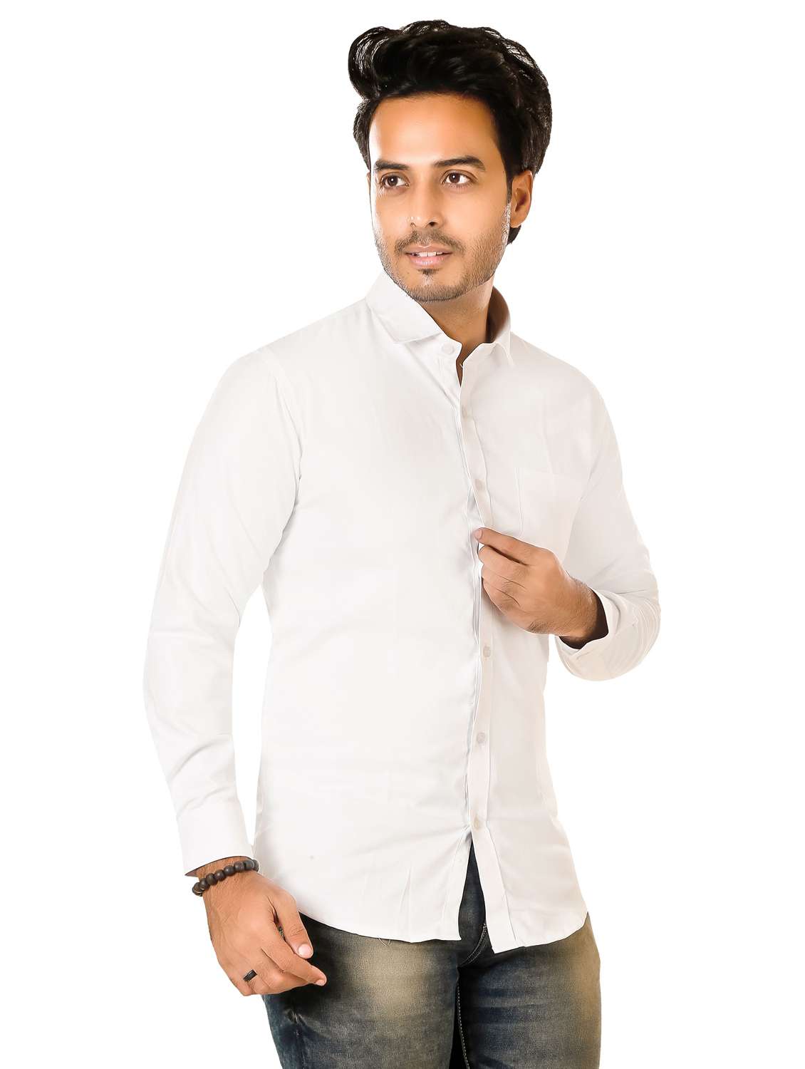 men solid long sleeve regualr fit casual shirt - 22264509 -  Standard Image - 1