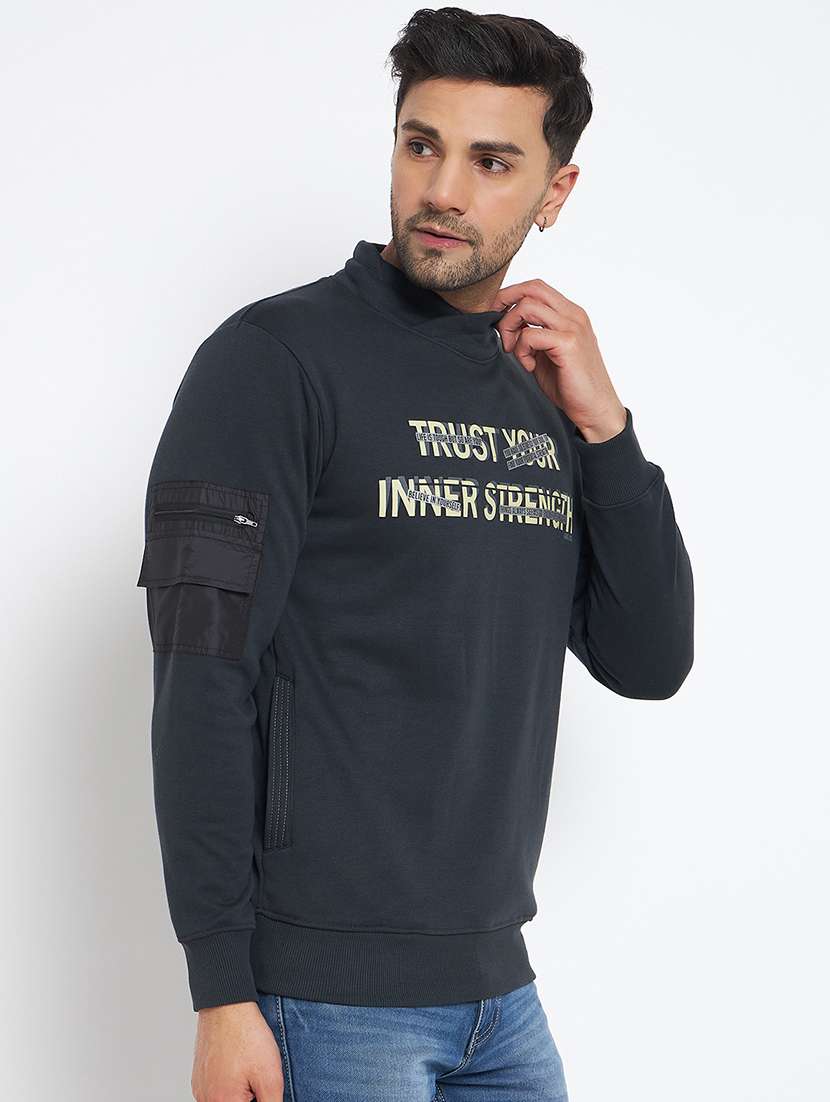 men printed long sleeve sweatshirt - 22264513 -  Standard Image - 1
