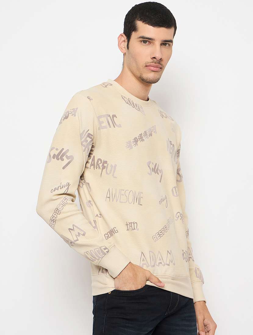 men printed long sleeve sweatshirt - 22264527 -  Standard Image - 1
