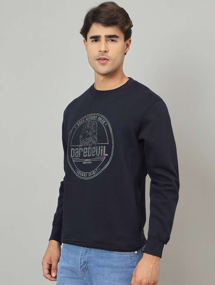 men printed long sleeve sweatshirt - 22264535 -  Standard Image - 1